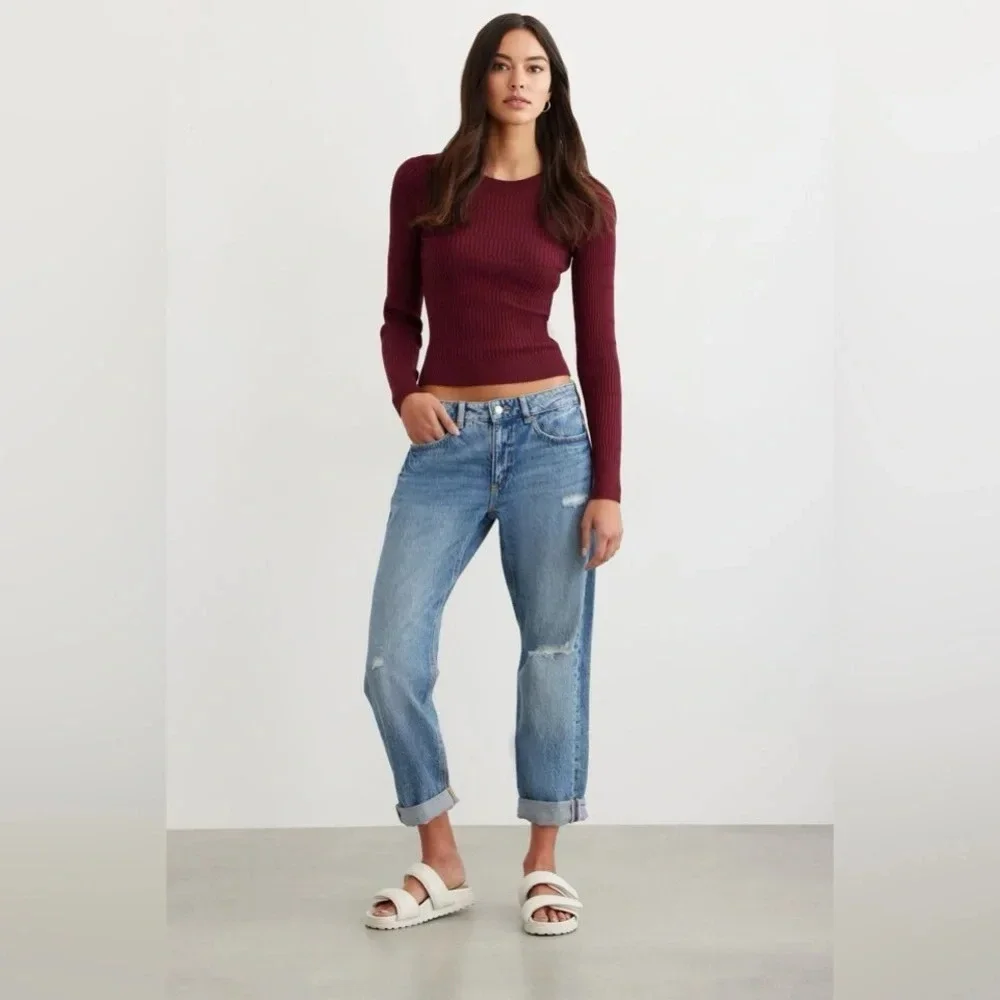 DYNAMITE Ribbed  Sweater - Picture 2 of 7